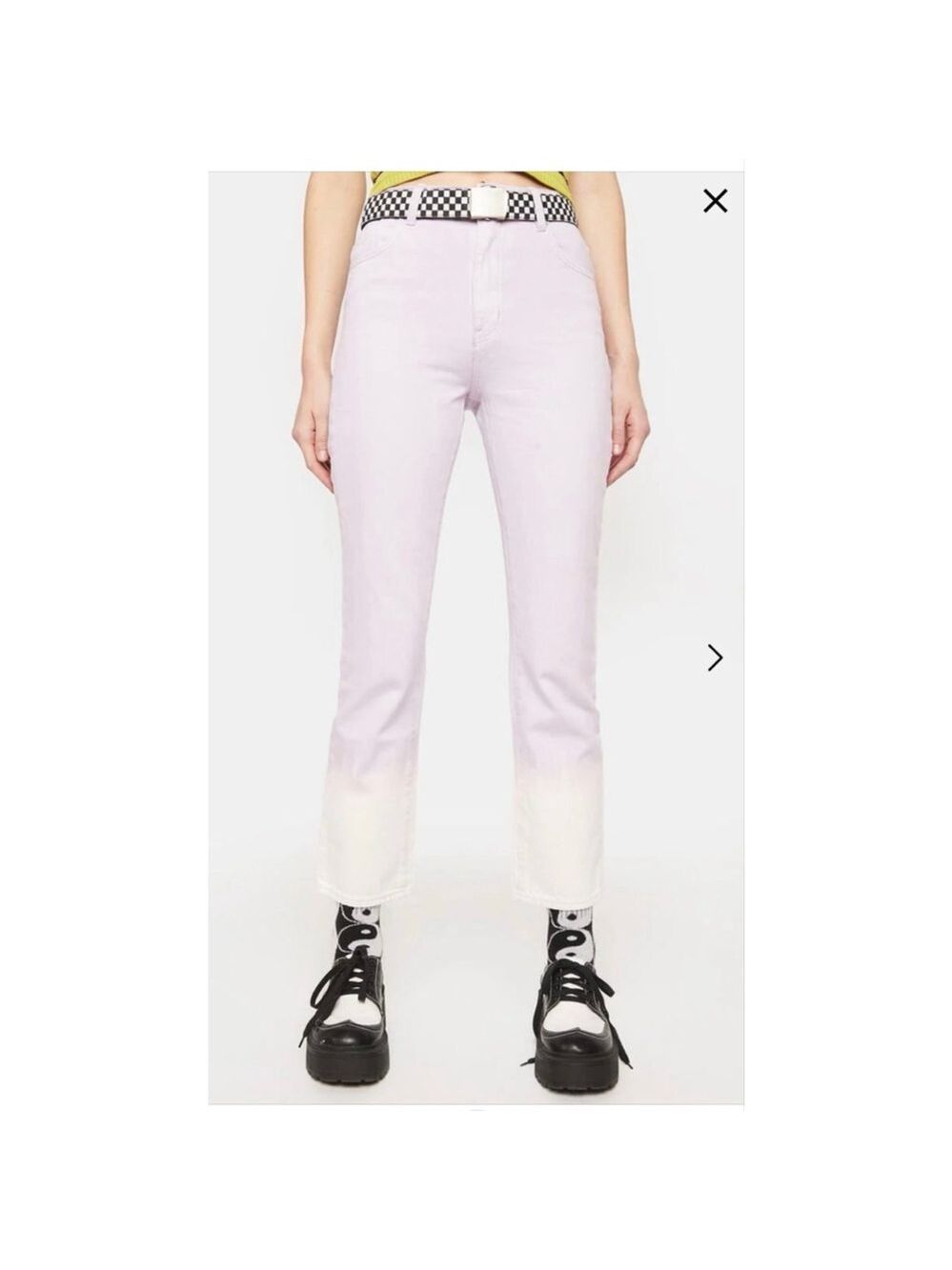 Women's Rolla's Straight Leg Jeans Size 24 Purple Beige